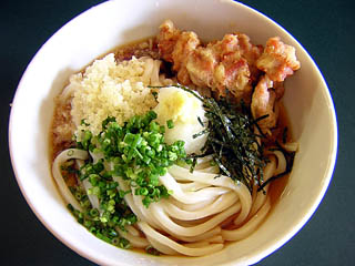 かしわ天うどん（冷）750円