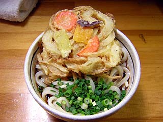 天ぷらぶっかけうどん450円