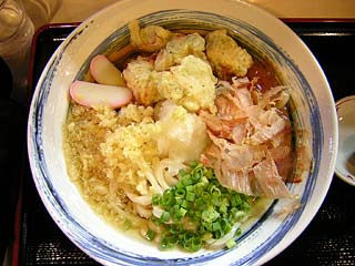 かしわ天ぶっかけうどん800円