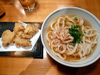 かしわ天うどん（ひやひや）850円