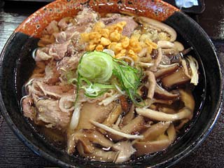 ぜいたくどっさりきのこ肉うどん900円+大盛100円