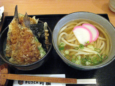 セットメニュー（はぜ天丼）980円