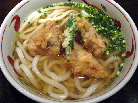 かしわうどん630円