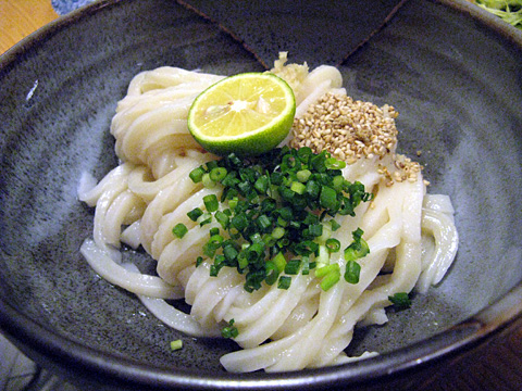 〆うどん（冷生醤油）