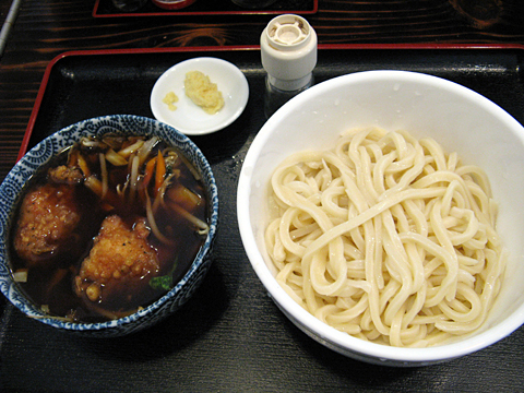 鳥野菜つけうどん750円