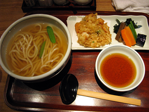 天麩羅素うどん（小海老かき揚げ）1,580円