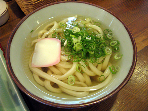 かけうどん温（プチ）200円