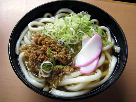 かしわうどん350円