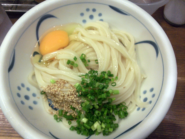 冷 玉子しょうゆうどん 並400円