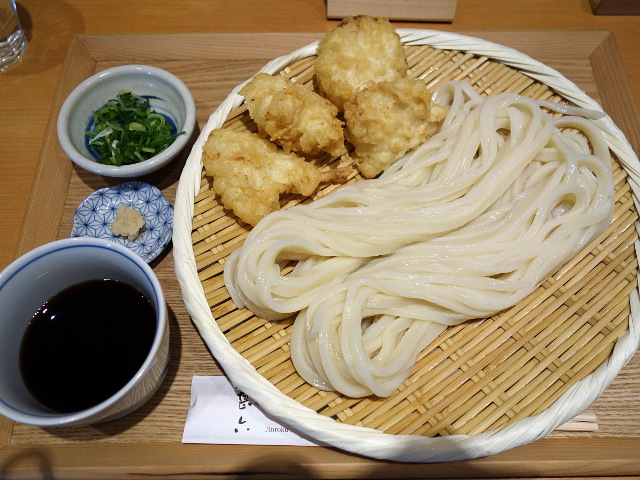 かしわ天ざるうどん(大盛)900円