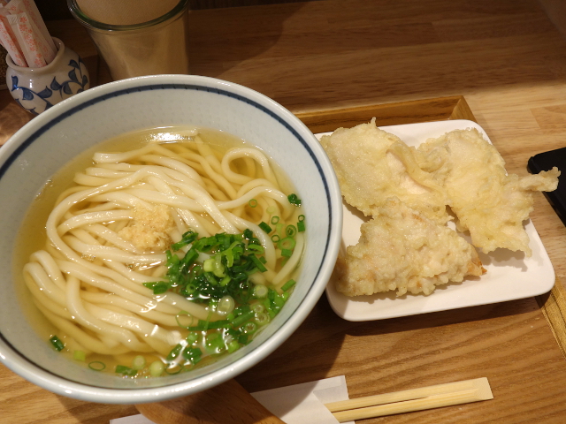 かしわ天うどん650円