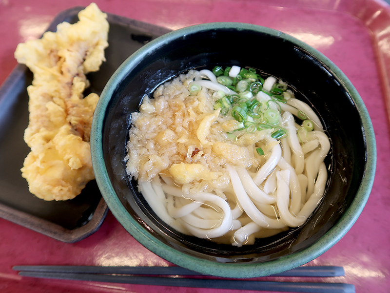 かけうどん240円+げそ天120円