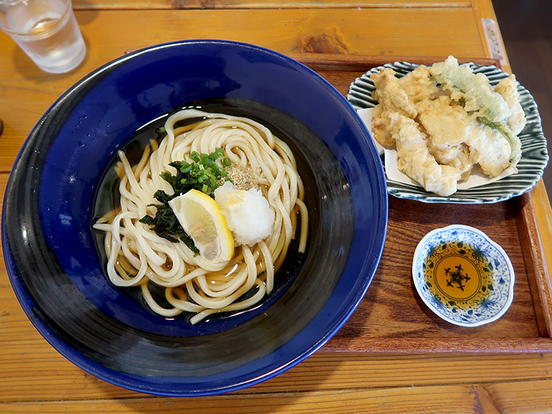 とり天うどん冷700円