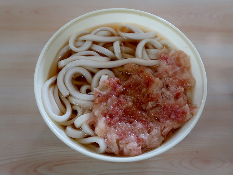 天ぷらうどん250円