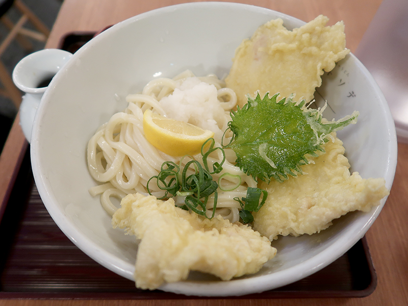 とり天ぶっかけうどん冷850円