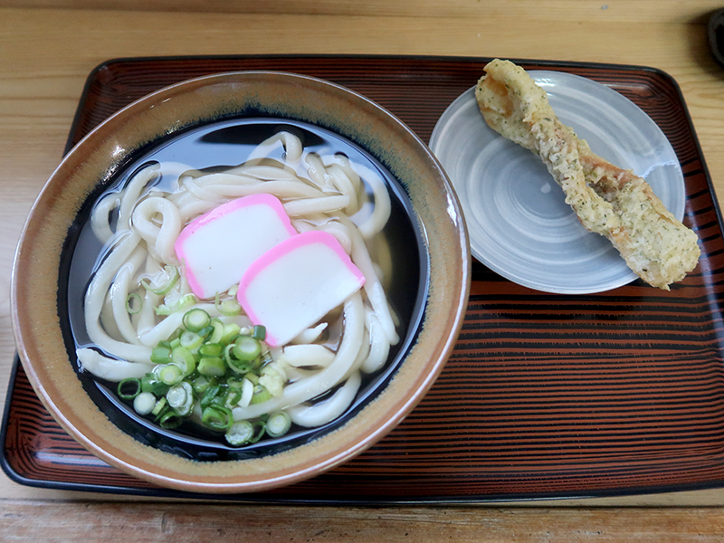 かけうどん小290円+ちくわ天140円